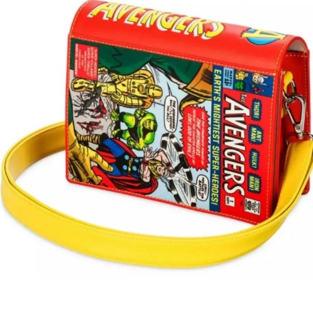 Loungefly Marvel Avengers Comic Crossbody Bag - Disney Parks Genuine Merchandise - Picture 2 of 4